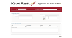 Desktop Screenshot of forms.kiwirail.co.nz